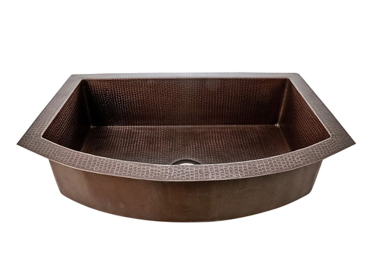 Tarja de Cocina en Cobre con Frente Redondo Mi tienda