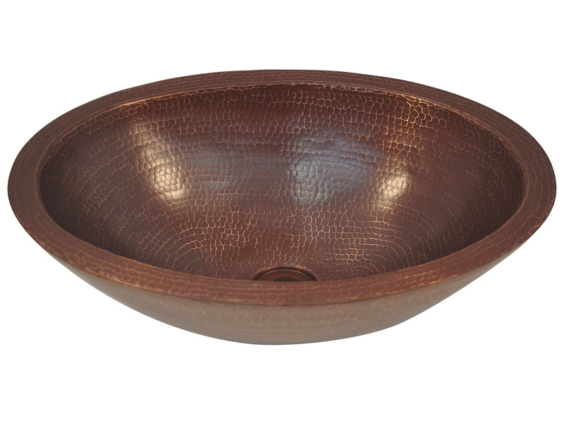 Lavabo Vessel Ovalado en Cobre con Doble Pared Mi tienda