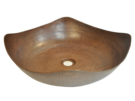 Lavabo Vessel en Cobre Diseño 4 Picos