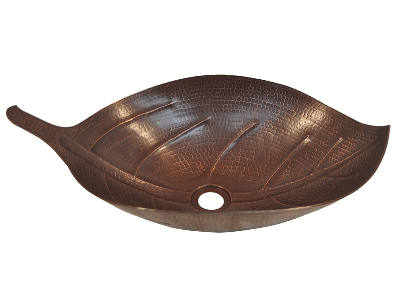 Lavabo Vessel en Cobre Diseño Hoja Mi tienda