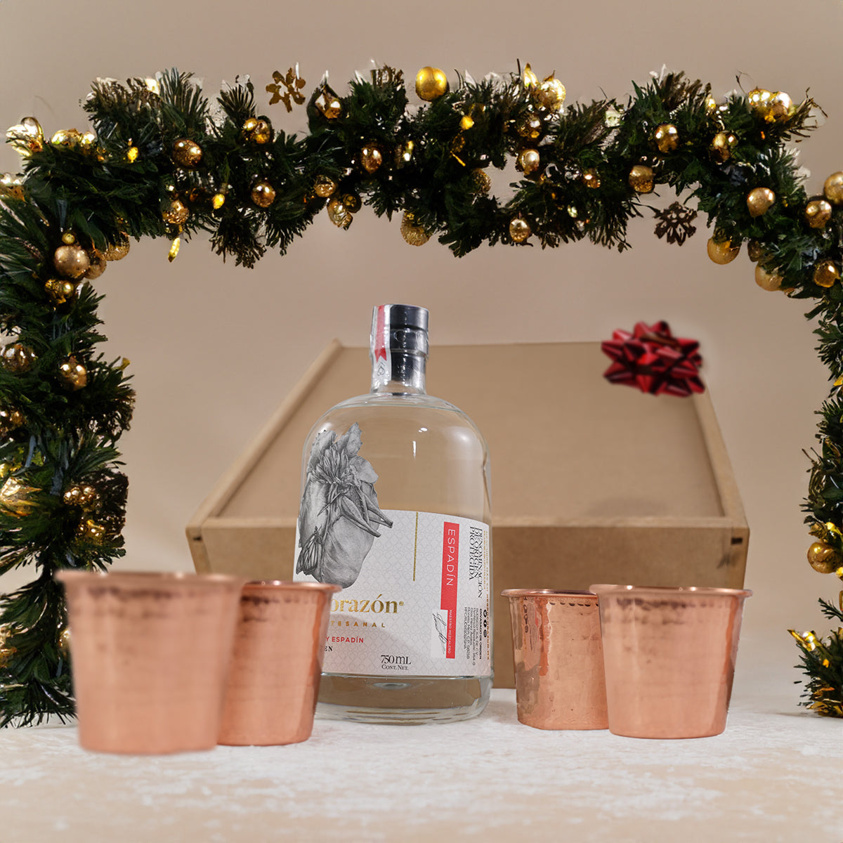 KIT 12 MEZCALEROS Cobre Santa Clara