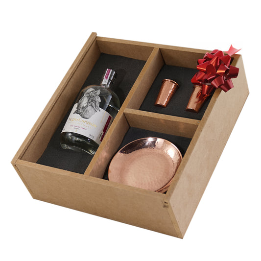 KIT 8 TEQUILEROS PLATO ESPAÑA Cobre Santa Clara