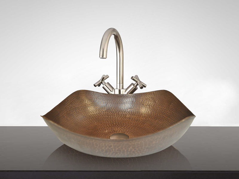 Lavabo Vessel en Cobre Diseño 4 Picos Mi tienda