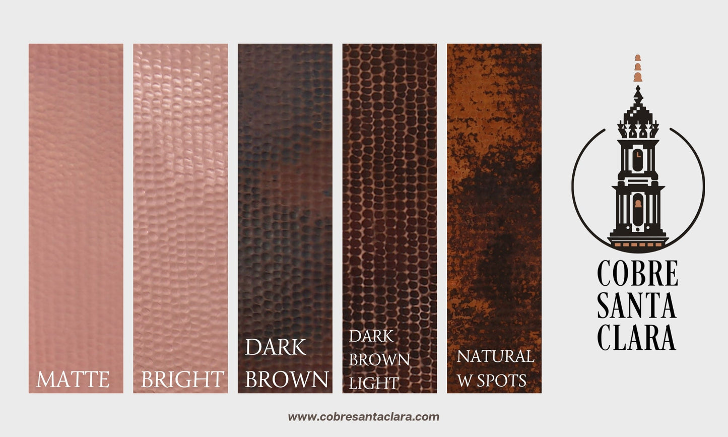 Lavabo Ovalado en Cobre Liso Cobre Santa Clara